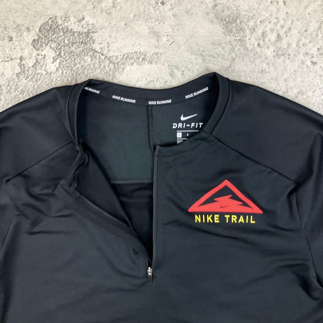 NIKE TRAIL ナイキトレイル ハーフジップ 長袖 ランニングトップ 古着