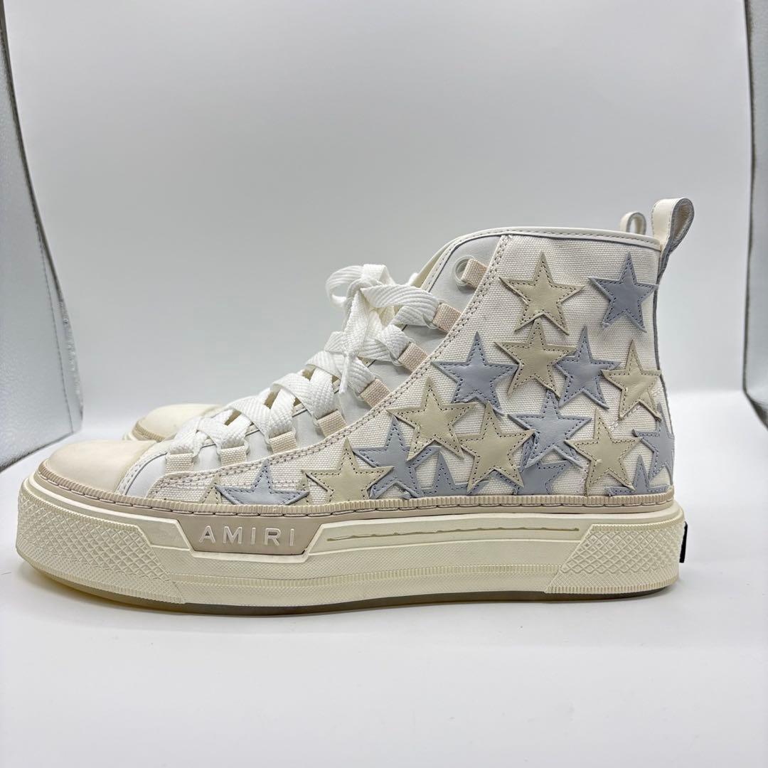 AMIRI StarsCourt High ハイカットスニーカー 44 ホワイト