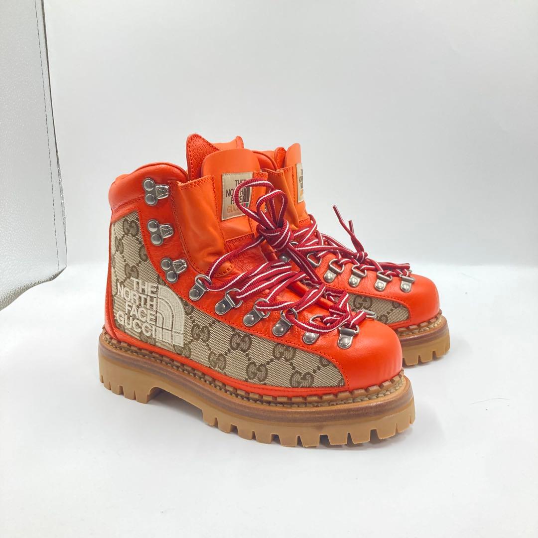 GUCCI × THE NORTH FACE トレッキングブーツ GG 34.5
