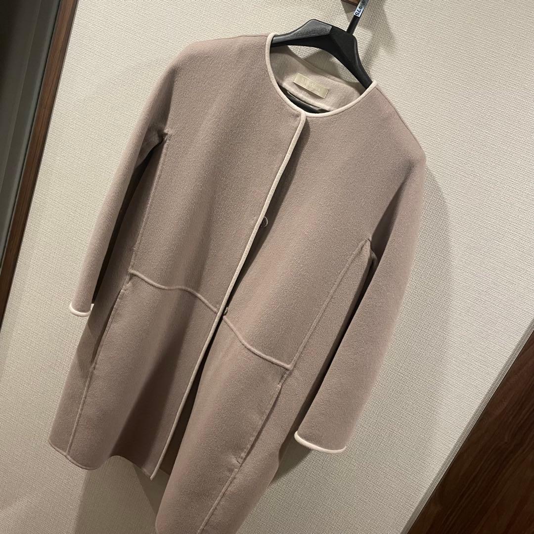 S MAX MARA クチートアマーノ　ノーカラーコート