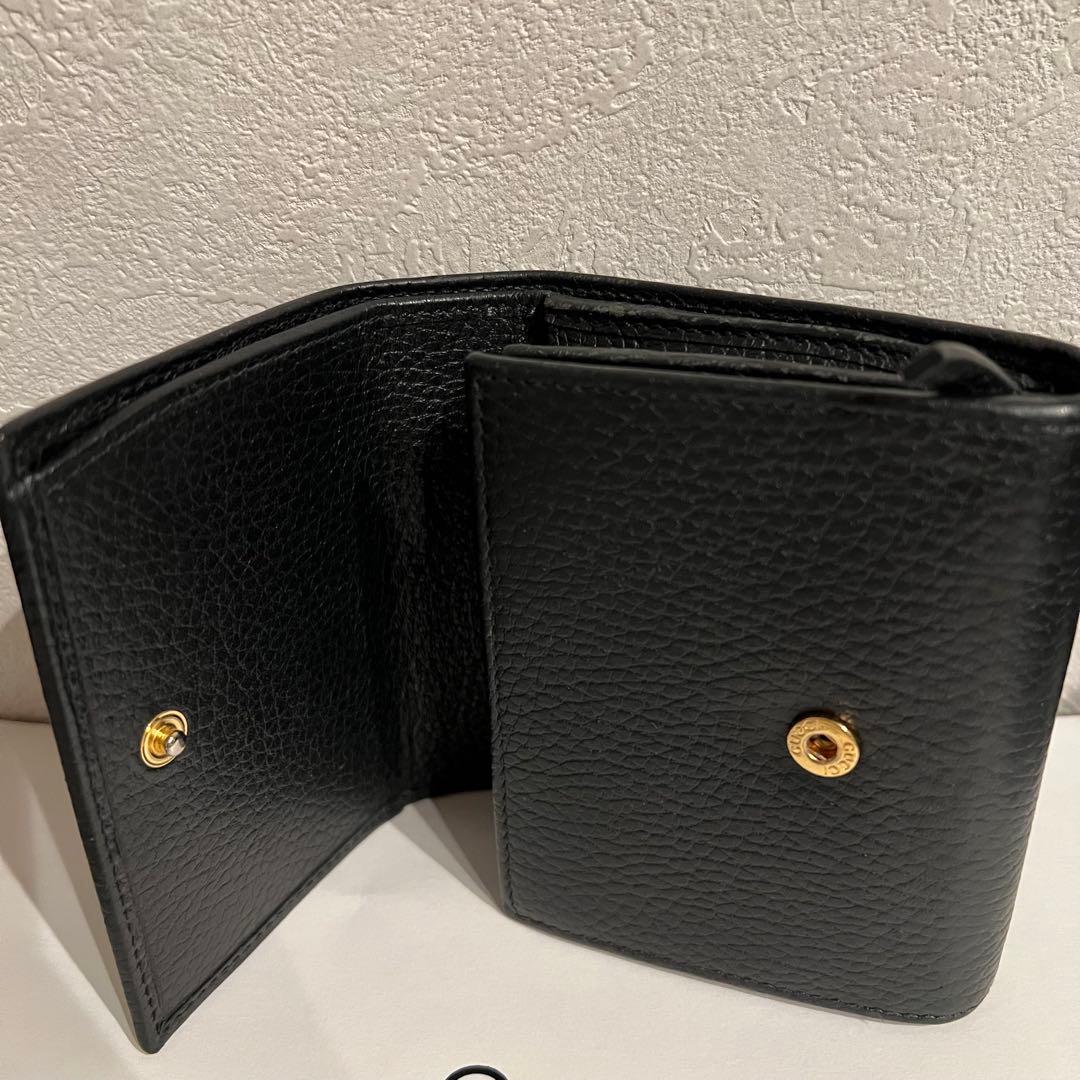 Gucci ブラック 二つ折り財布