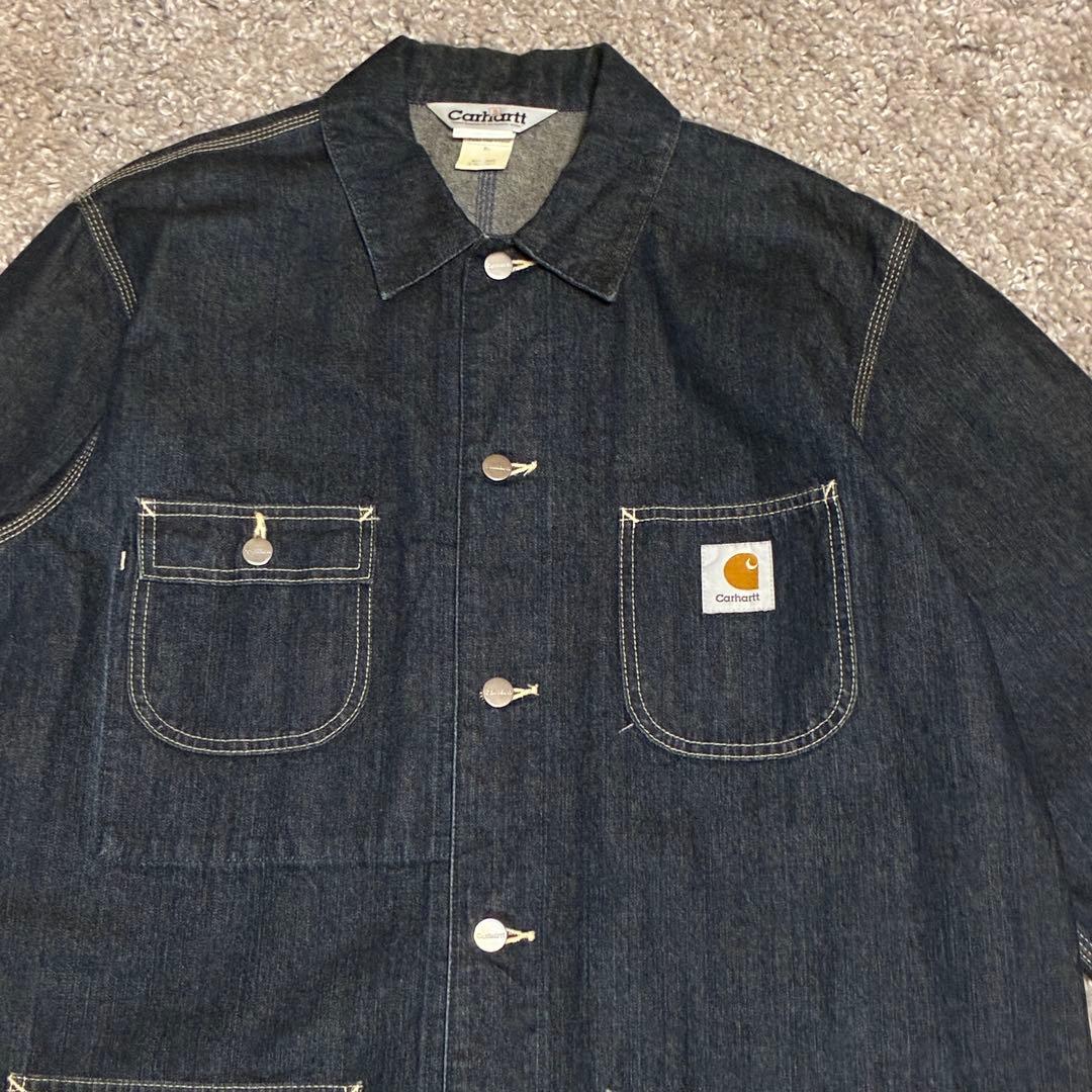 美品　carhartt カーハート　カバーオール　 XL インディゴ　濃紺
