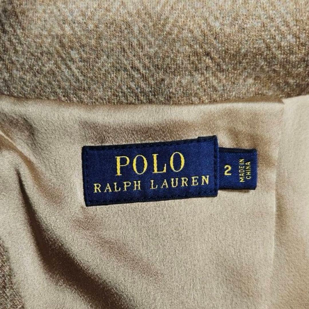 POLORALPHLAUREN テーラードジャケット　ヘリンボーンコットンウール