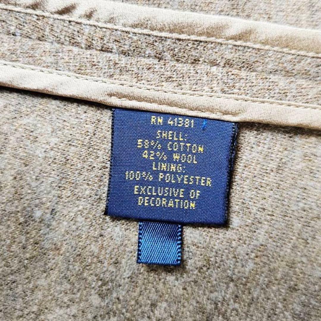 POLORALPHLAUREN テーラードジャケット　ヘリンボーンコットンウール