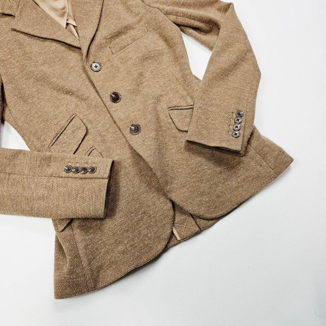POLORALPHLAUREN テーラードジャケット　ヘリンボーンコットンウール