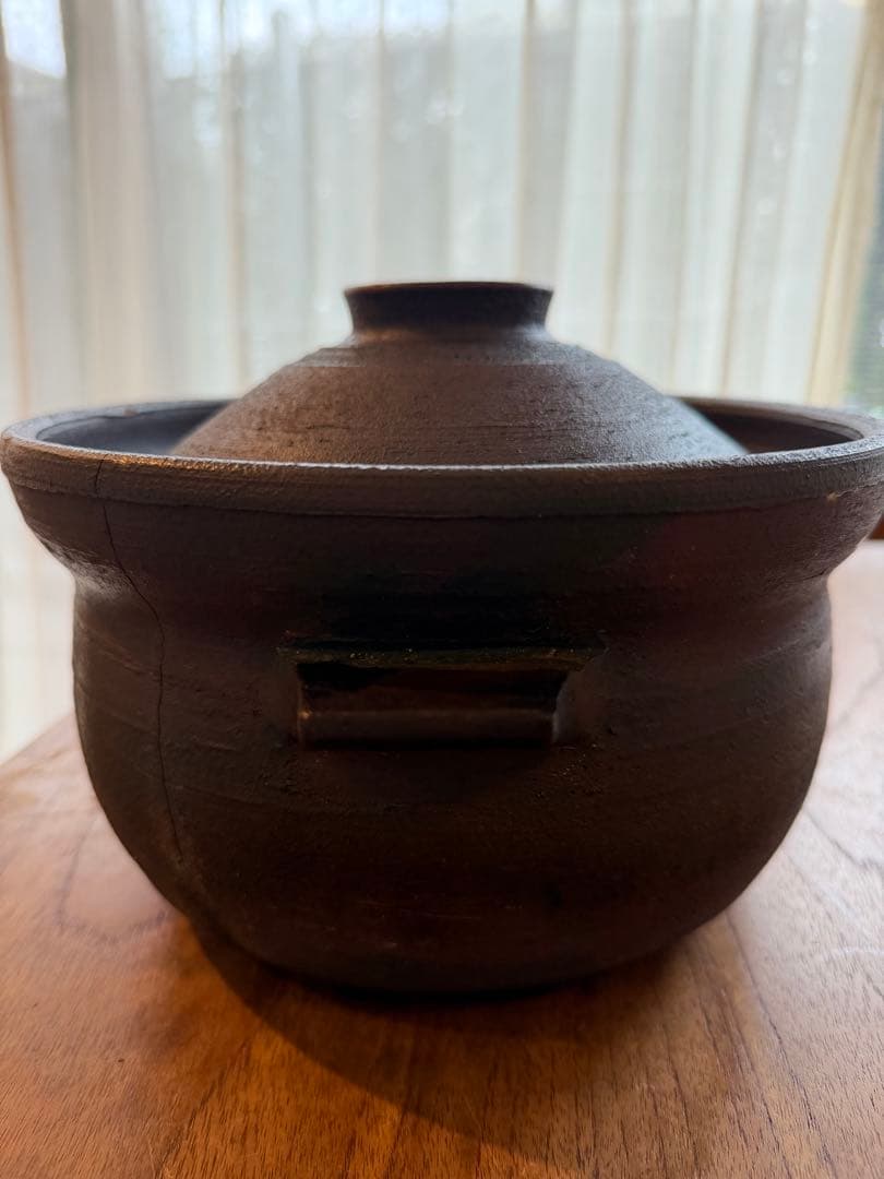 二階堂明弘 土鍋　金継ぎ修復必要 陶芸作家