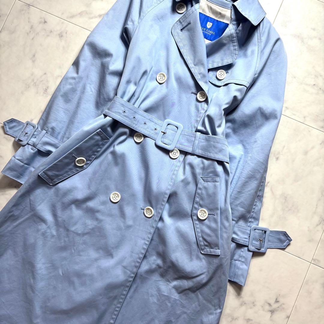 美品✨ブルーレーベルクレストブリッジ スプリングコート ベルト ロング 36
