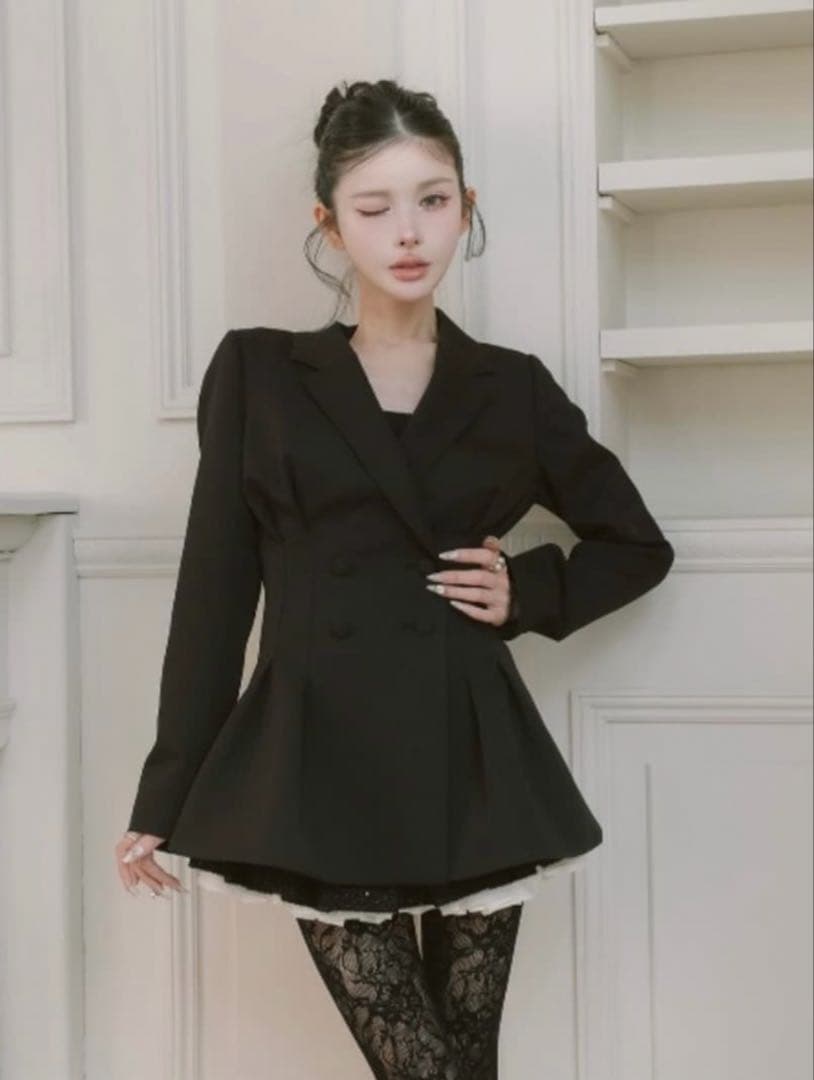 Darich パネルデザインシルエットぺプラムジャケット 新品未使用