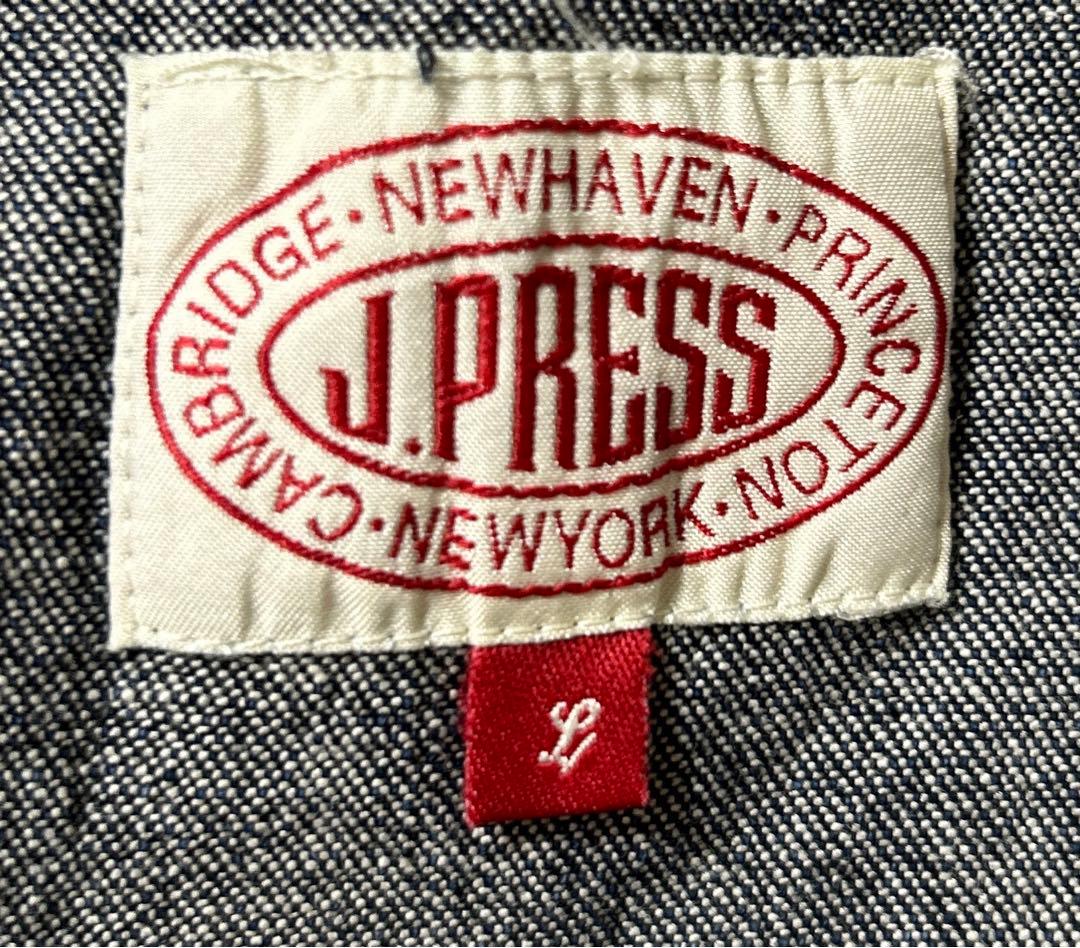 【極美品】J.PRESS カバーオールデニム 赤ダグ インディゴ Lサイズ