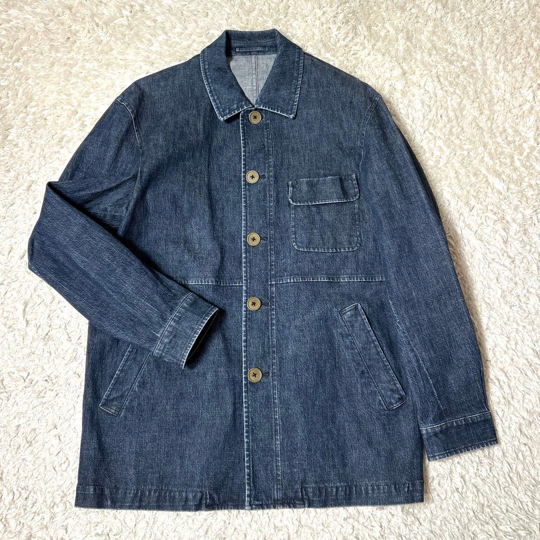 【極美品】J.PRESS カバーオールデニム 赤ダグ インディゴ Lサイズ