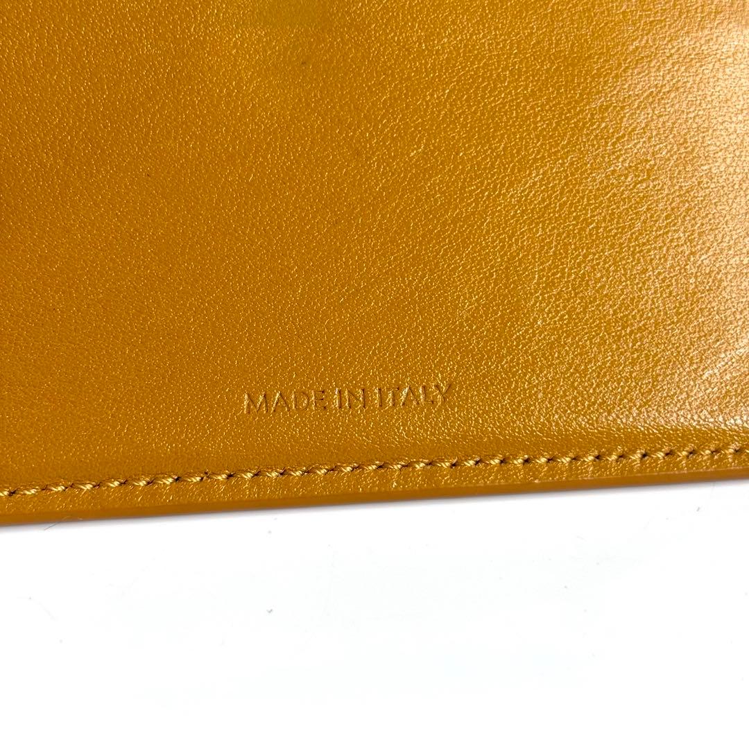 美品 セリーヌ スモール トリフォールド ウォレット 三つ折り財布 イエロー