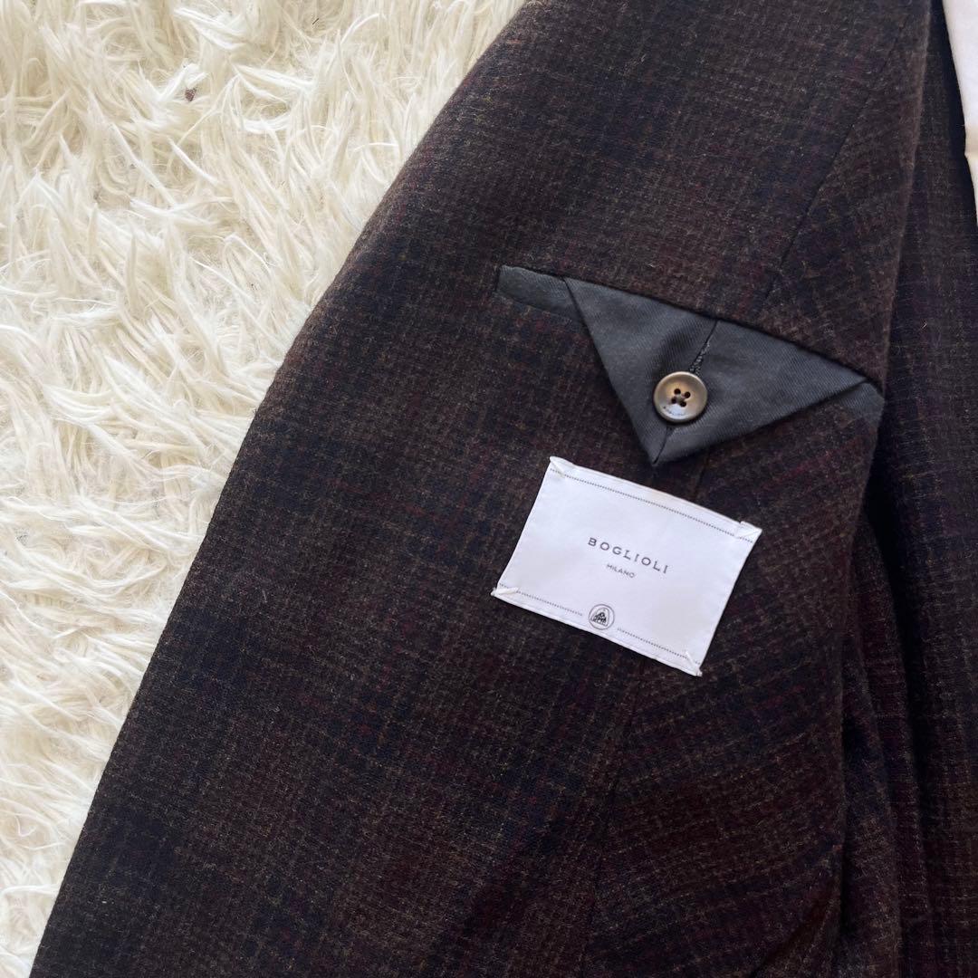 <美品>BOGLIOLI 新ロゴ dover ウールカシミヤ ジャケット 44