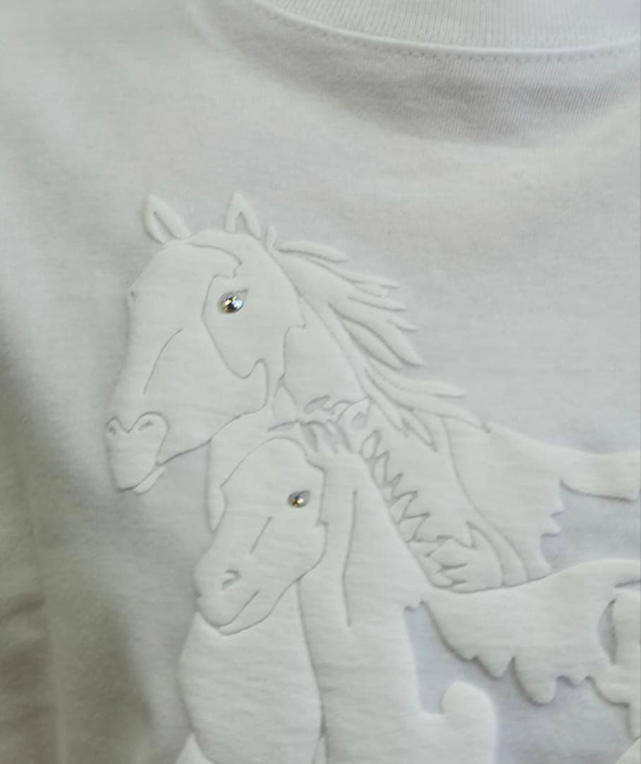 トップス Labyrins Dont Cry Horse Tshirt White