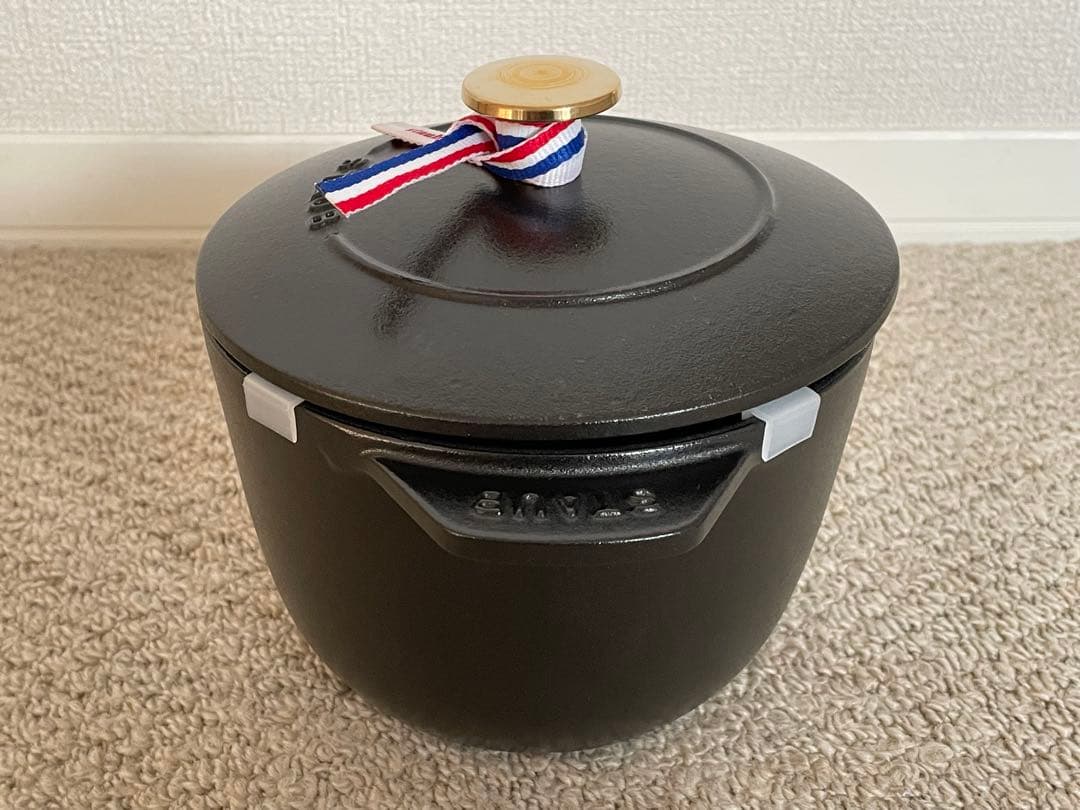 美品シリアル有　staub ストウブ　ココット de GOHAN 16cm M
