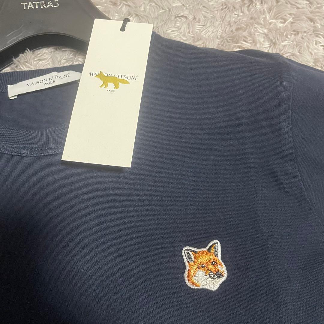 えおたけ 新品タグ付き　メゾンキツネ　ネイビー　半袖Tシャツ　 Sサイズ