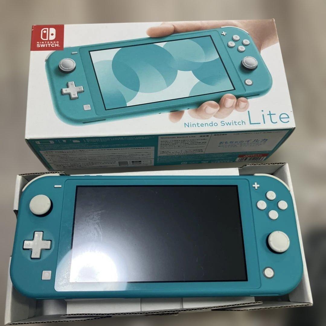 Nintendo Switch Lite ターコイズ 本体+アダプター+箱