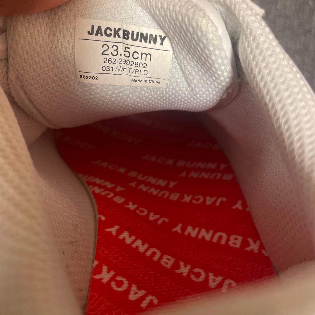 新品未使用JACK BUNNY ATHL ゴルフシューズ ホワイト　23.5cm