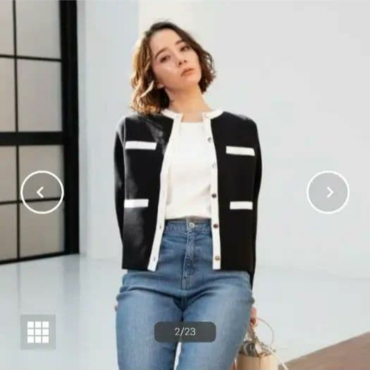 最終値下げ！新品未使用タグ付き美品　総針 クルーカーディガン