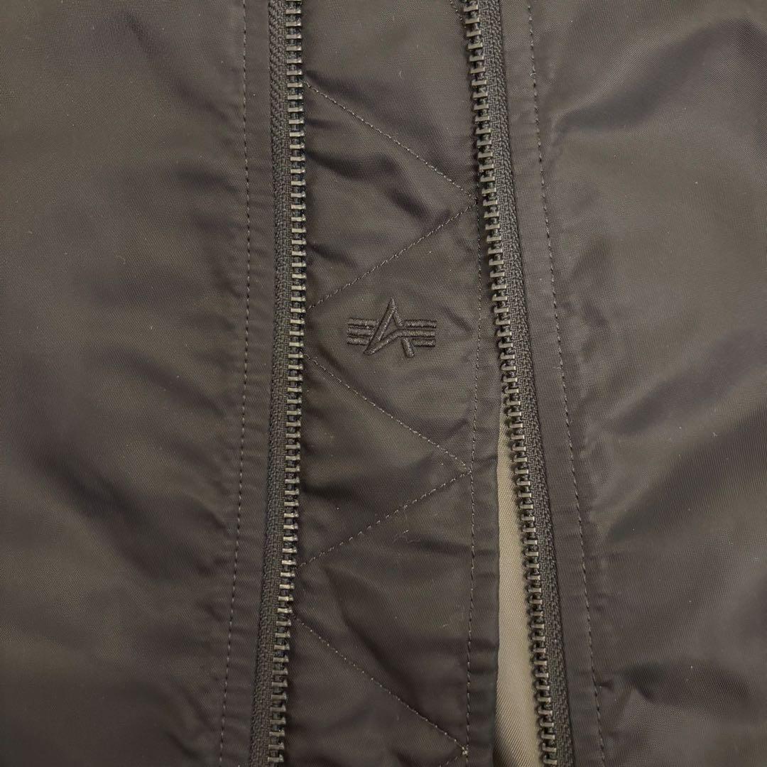 美品☆アルファインダストリーズ MA1 ブラック ジャケット S