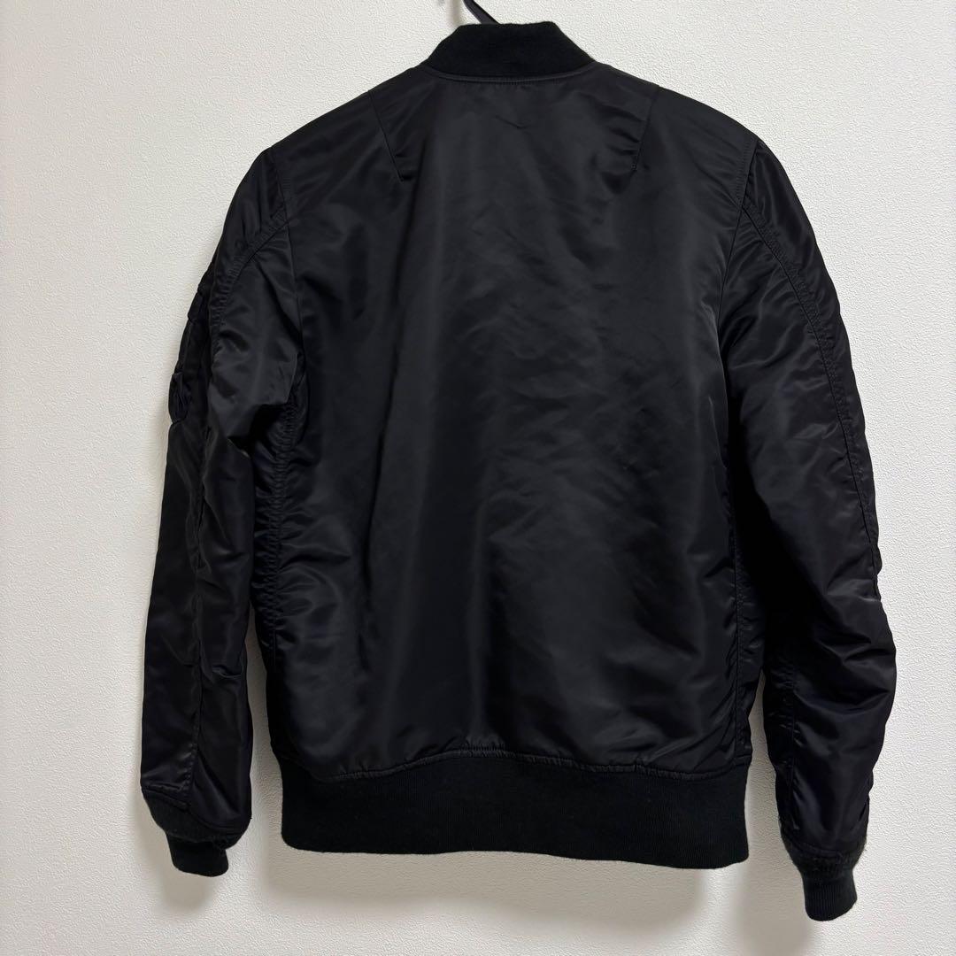 美品☆アルファインダストリーズ MA1 ブラック ジャケット S