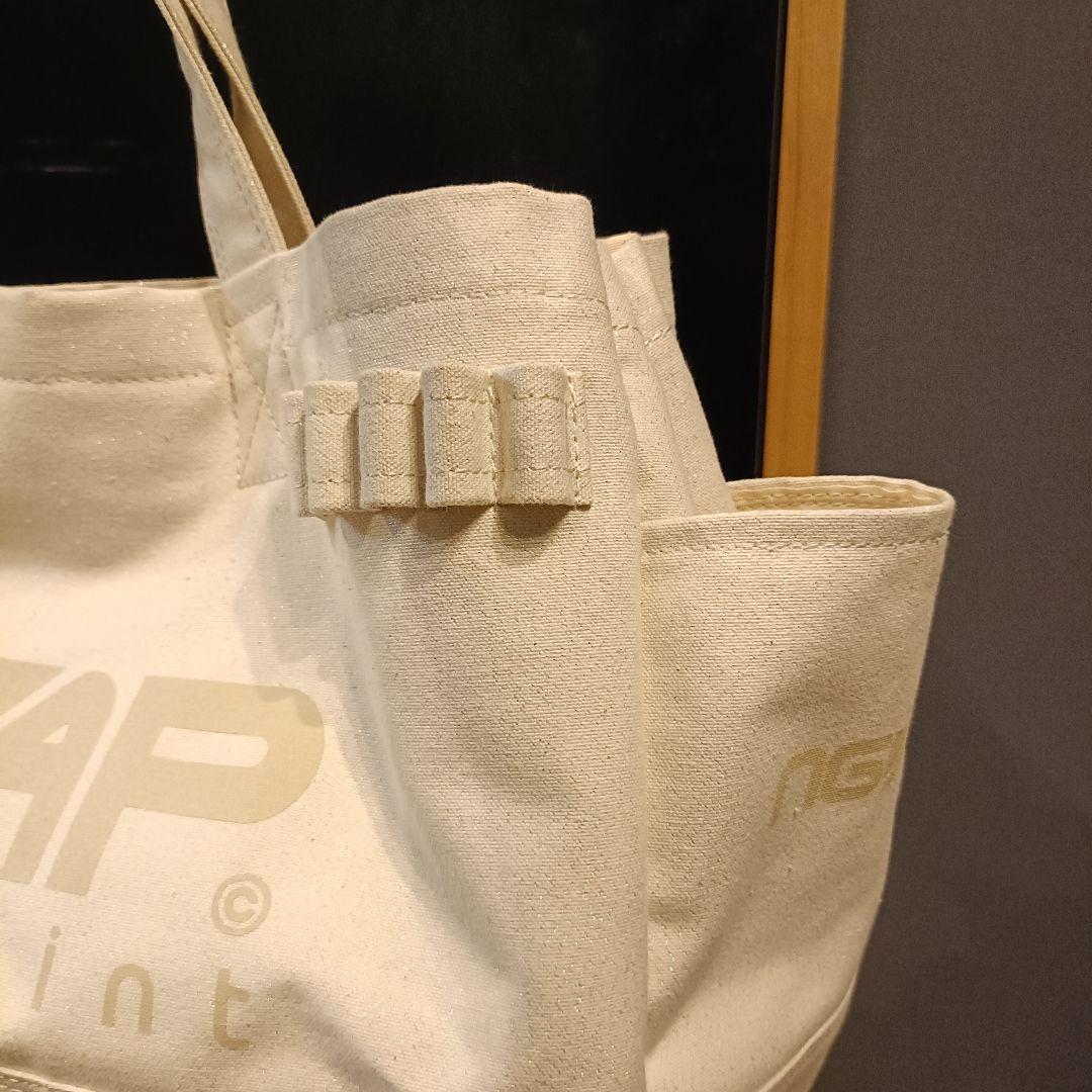 midorikawa NGAP ボストンバッグ ホワイト キャンバス 22aw