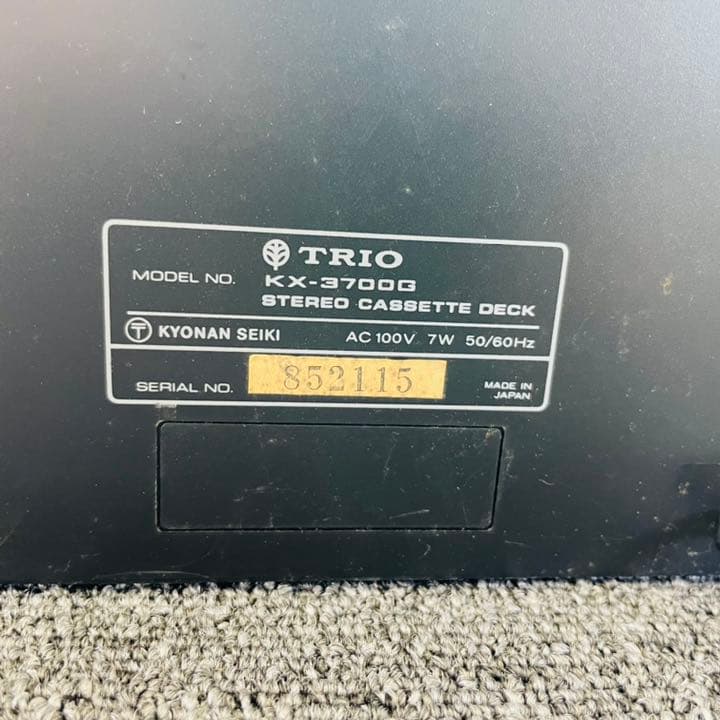 TRIO カセットデッキ　KX-3700G