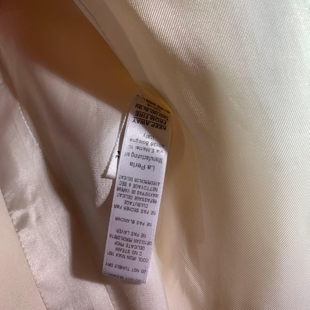 la perla ラペルラ　ホワイト テーラードジャケット
