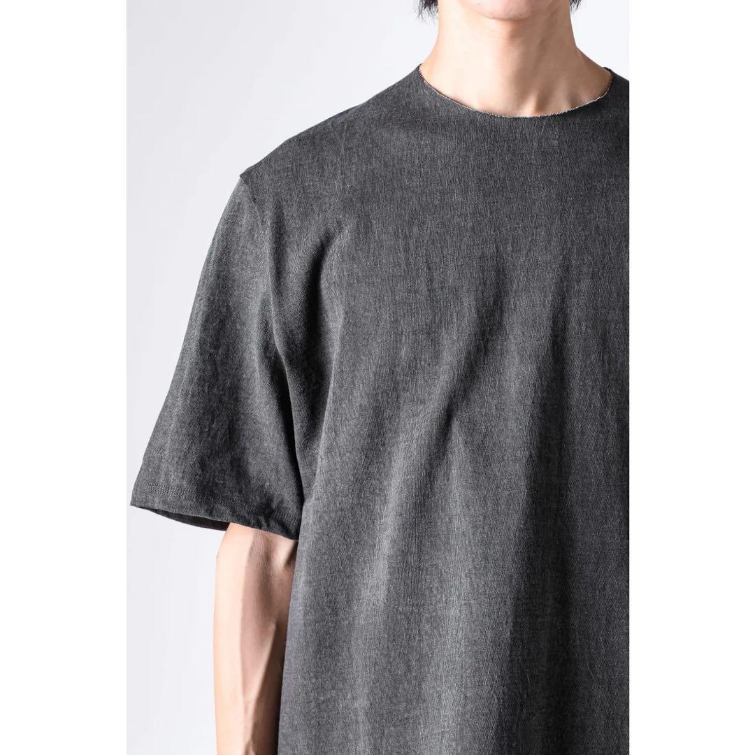 DEVOA Short Sleeve Pigment Dyeチャコールグレー2