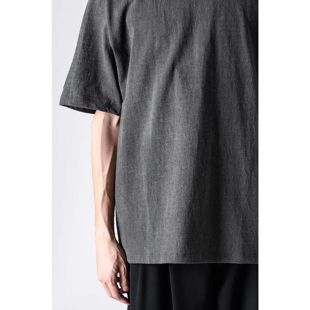 DEVOA Short Sleeve Pigment Dyeチャコールグレー2