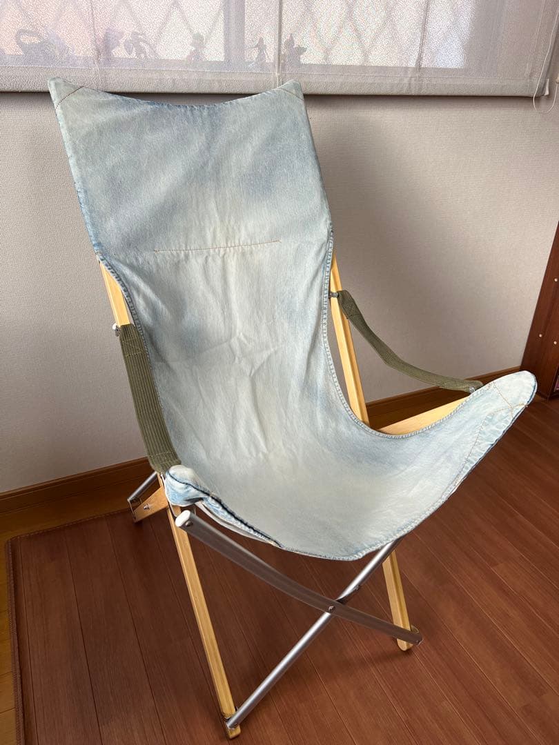 スノーピークテイクチェアロング　デニム