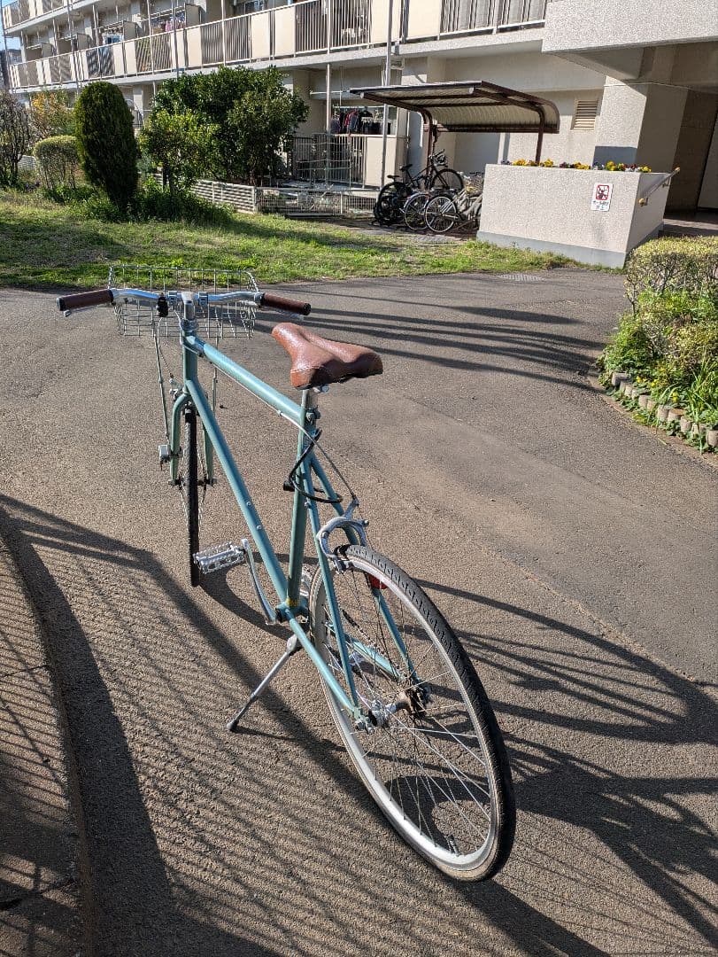 シティサイクル ミントグリーン 前カゴ付き