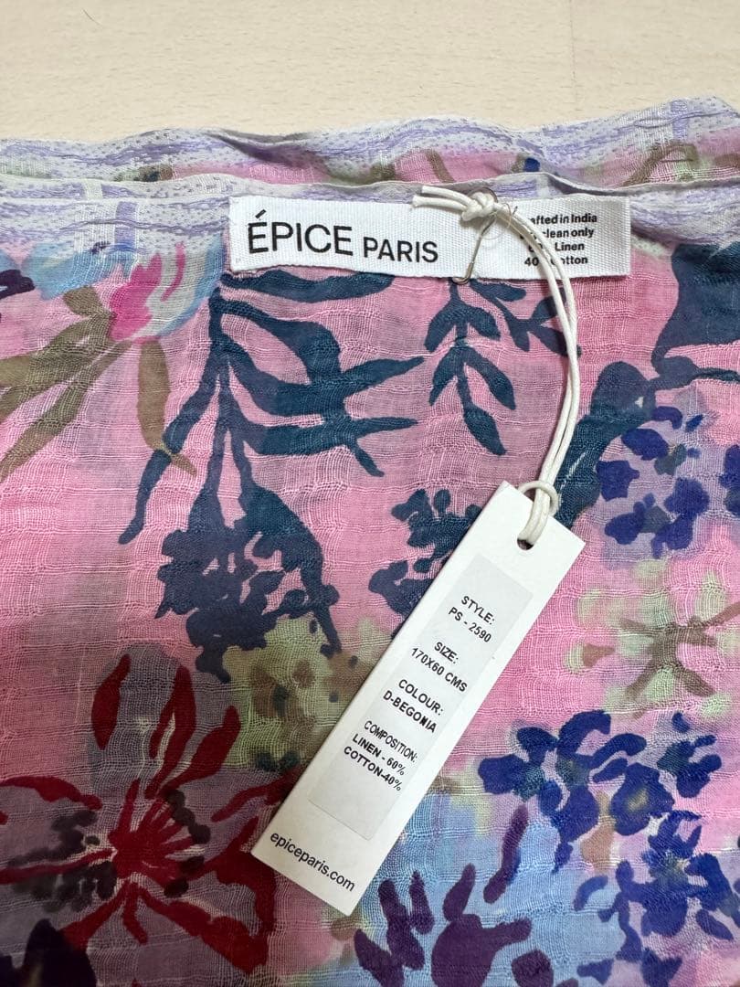 ★新品未使用★ EPICE リネン ×コットン ストール