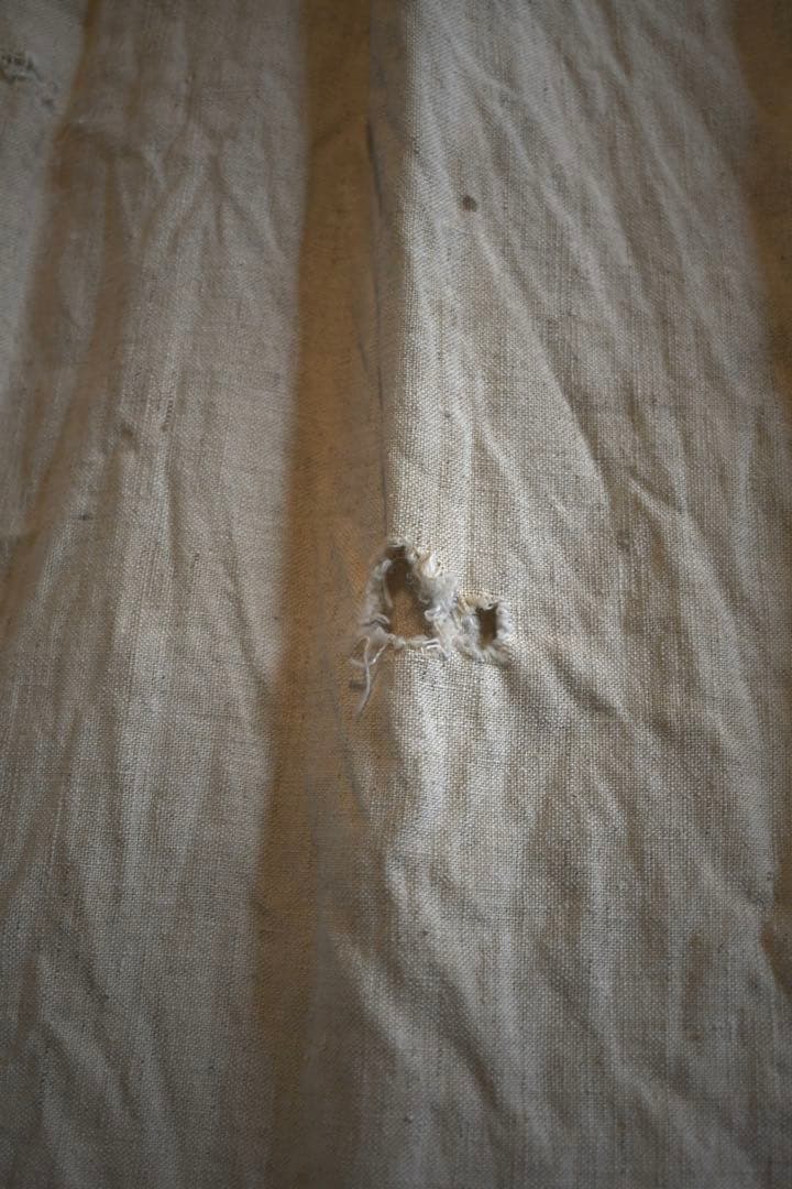 French vintage リネンスモック　1890s 襤褸　klasica
