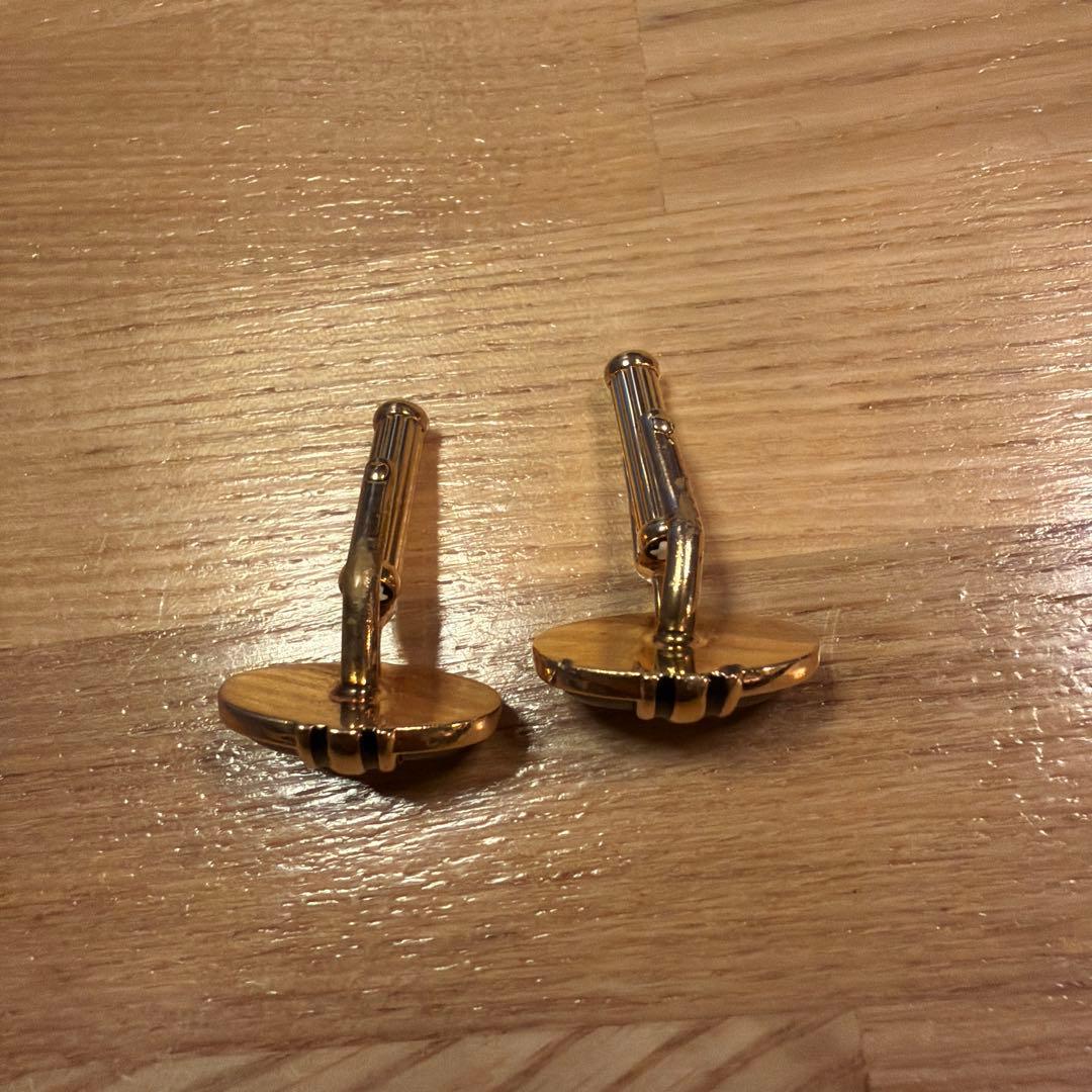 Montblanc ゴールド ブラック カフリンクス