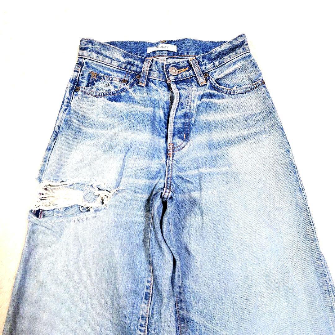 MIDRISE BAGGY 2024年 クラッシュ加工 マウジー W23 日本製