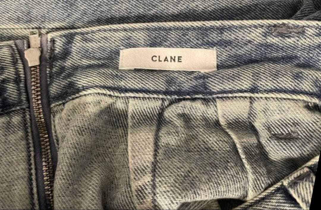 CLANE CIRCLECUT LAYERED DENIMSKIRTクラネ
