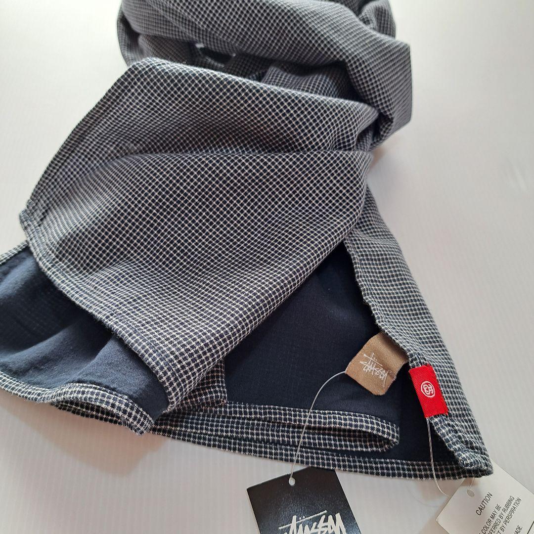 STUSSY　ステューシー　チェックストール　1ヵ所織り傷有り