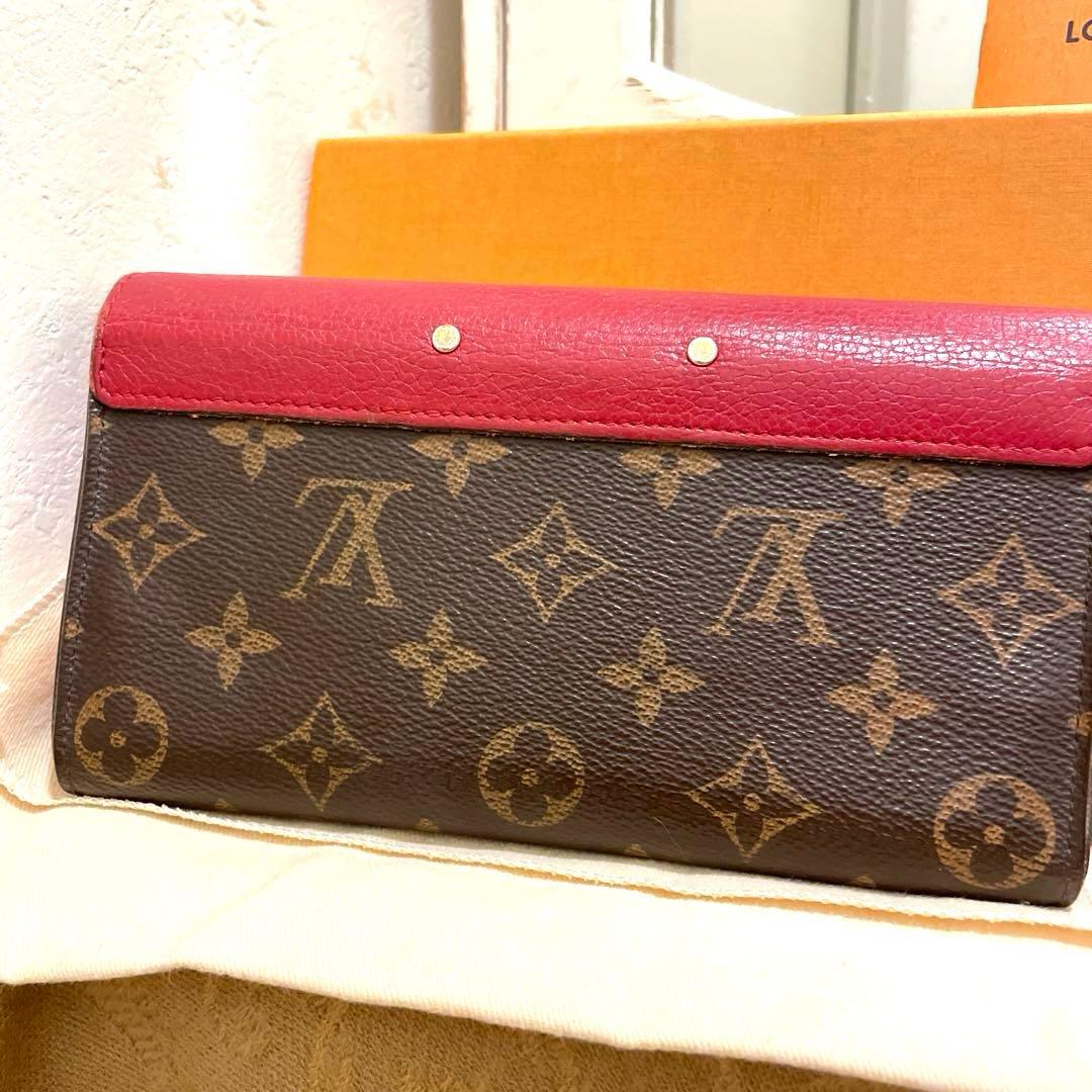 正規品LOUIS VUITTON ポルトフォイユ　パラス　財布　赤　深いレッド