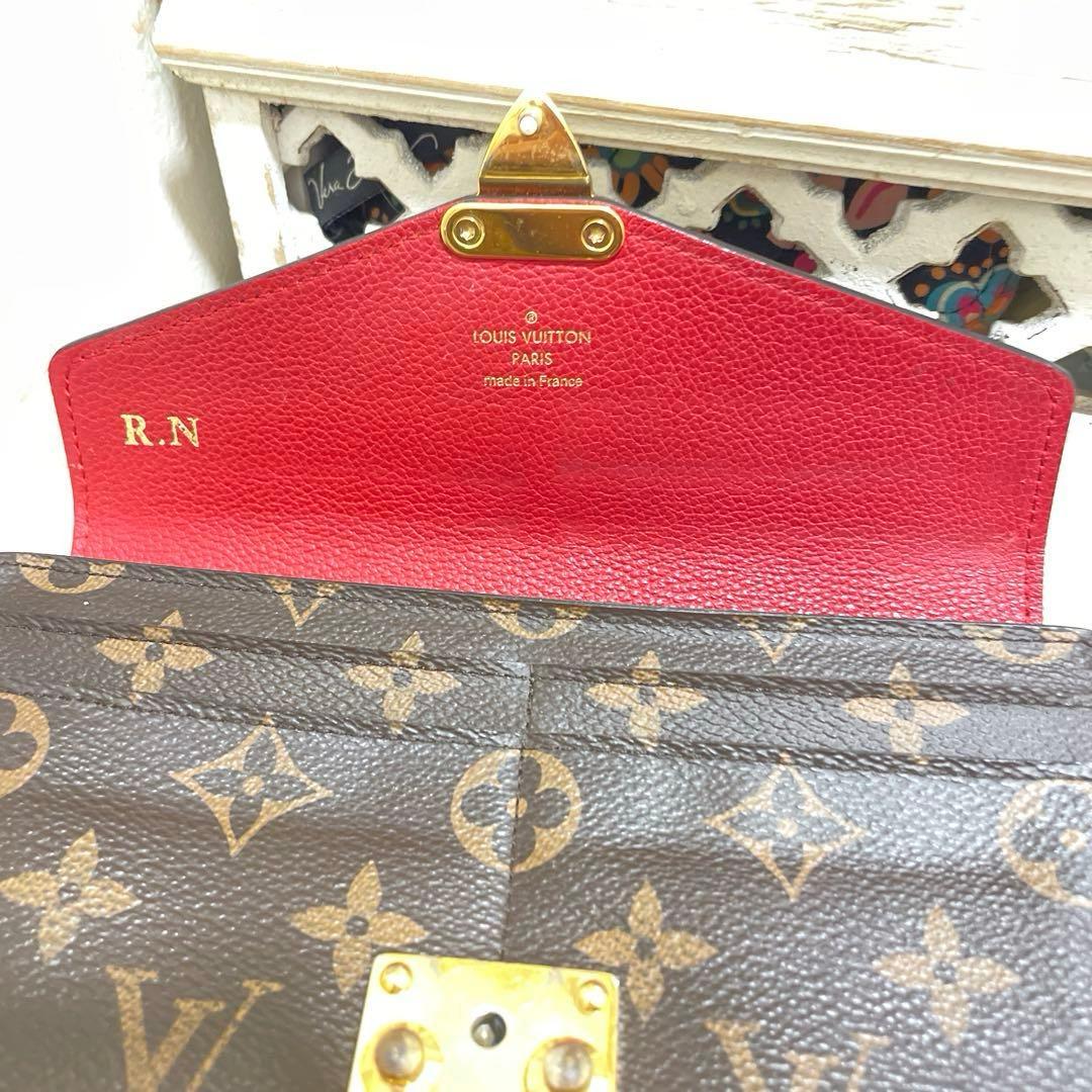 正規品LOUIS VUITTON ポルトフォイユ　パラス　財布　赤　深いレッド
