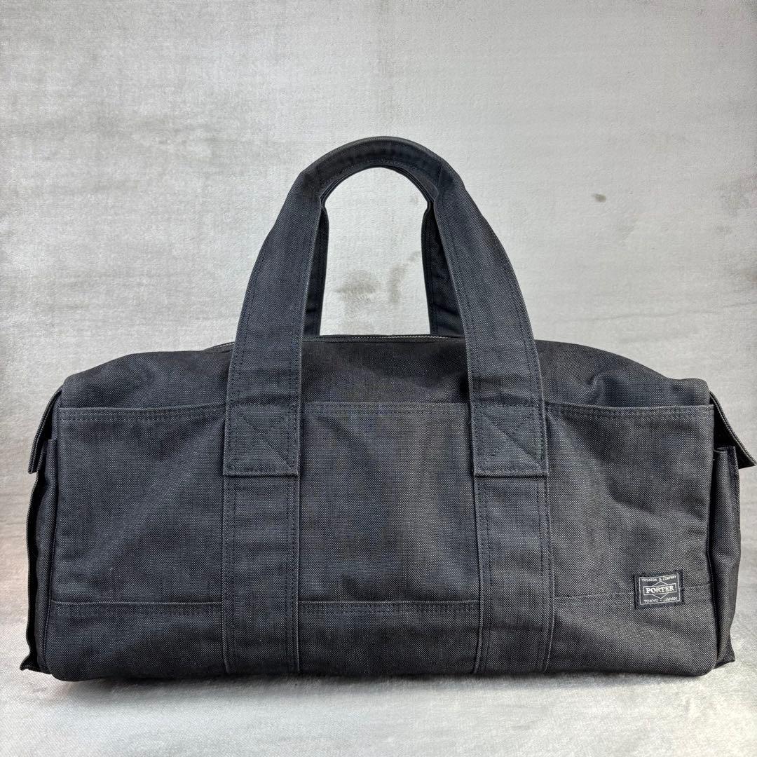 ★美品★ PORTER キャンバス ボストンバッグ スモーキー Lサイズ 大容量
