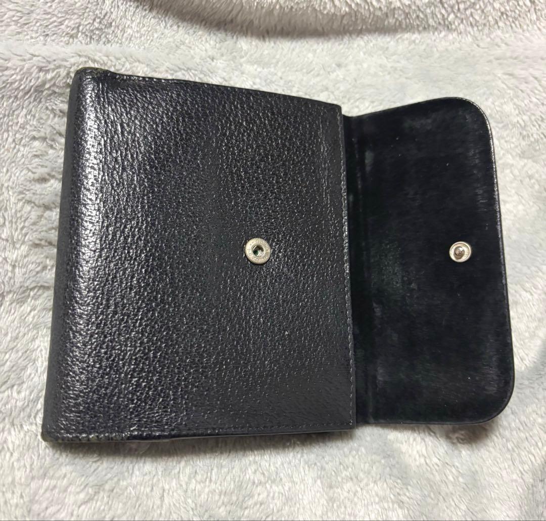 GUCCI 二つ折り財布 ブラック 美品 男女兼用 グッチ