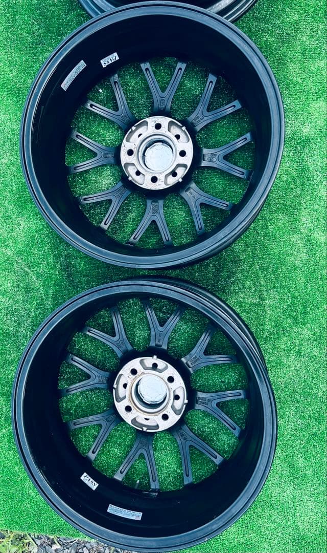 16x6Jインチ ブラック/ブルー ホイール 4本セット