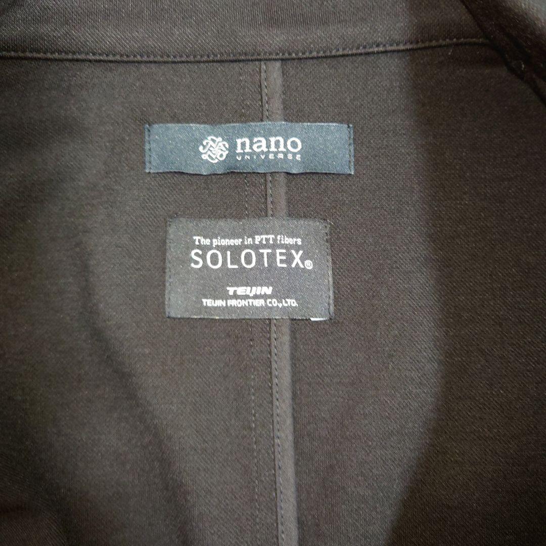 nano universe セットアップブラック テーラードジャケットスラックス