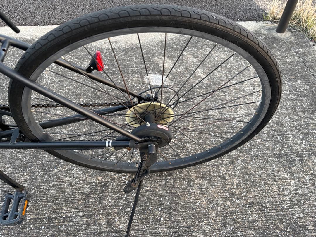 クロスバイク　黒　27インチ　整備済み　引渡しのみ