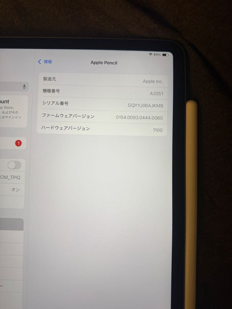 iPad本体 iPad Pro (11inch)64GB+ Apple Pencil