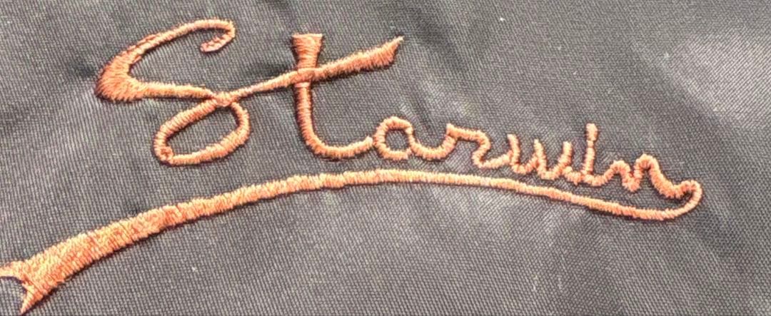 90s ma-1 flight jacket 短丈　ワンポイント刺繍