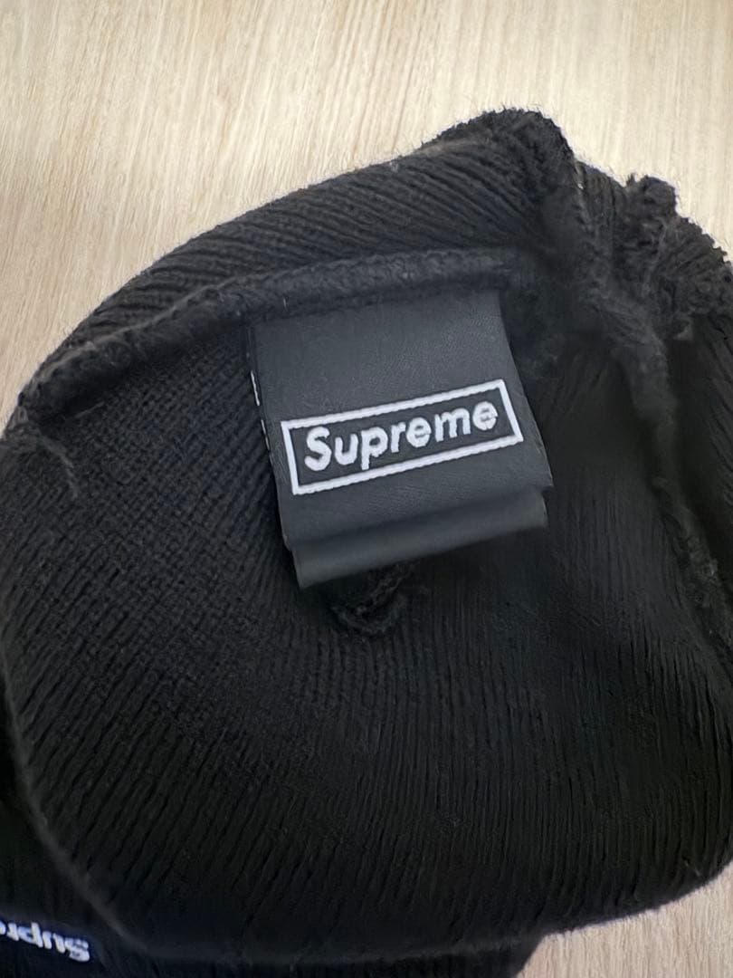 帽子 23fw Supreme S Logo Beanie BLACK