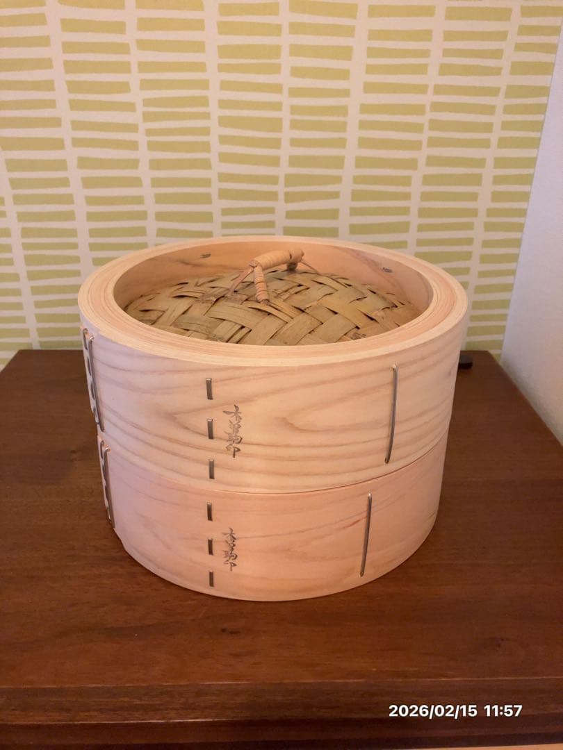 未使用に近い　山一 中華せいろ 24 cmひのき 身蓋セット ヒノキ 日本製