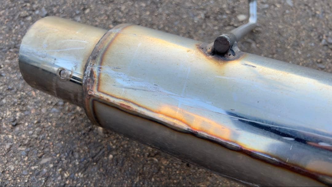 メーカー不明 砲弾型マフラー ワゴンRなど ジャンク品
