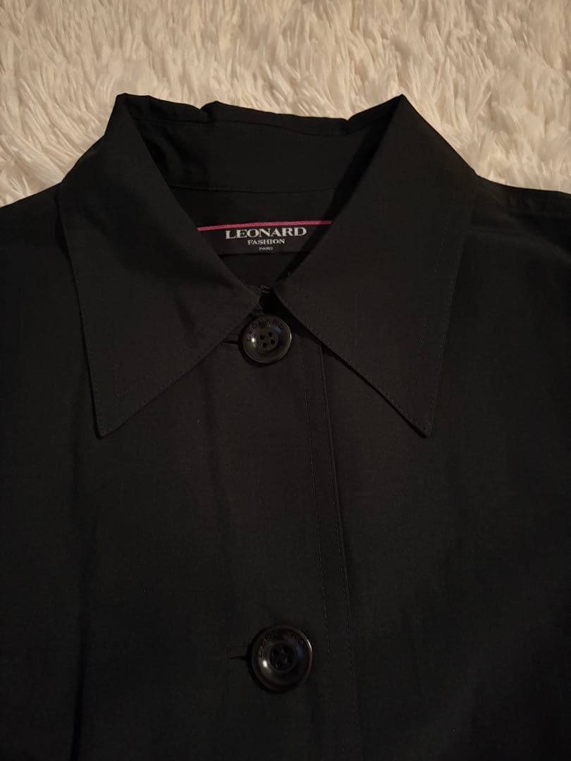 【セール中✨】 LEONARD FASHION トレンチコート　ブラック　9R